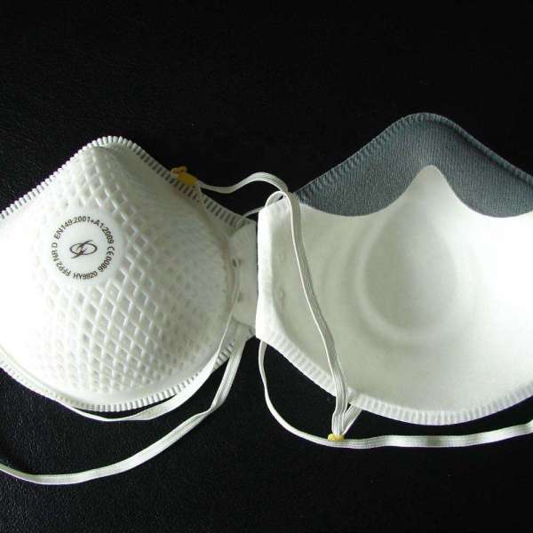 CE FFP2 particulate mesh dust mask cup style